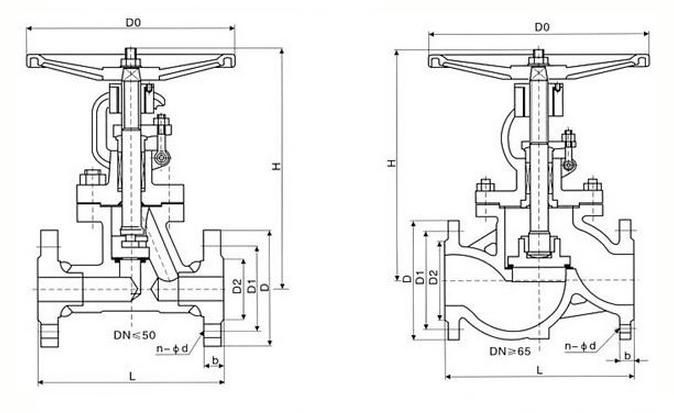柱塞截止閥結(jié)構(gòu)圖 柱塞截止閥結(jié)構(gòu)圖